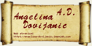 Angelina Dovijanić vizit kartica